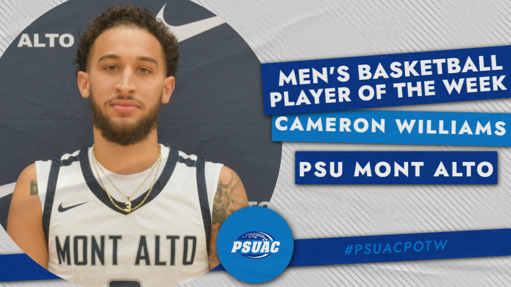 Penn State Mont Alto's Cameron Williams.