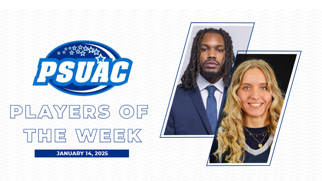 Penn State Shenango's D'Montez Owens and Penn State Fayette's Sophia Zalar earned PSUAC Player of the Week honors on January 14, 2025.