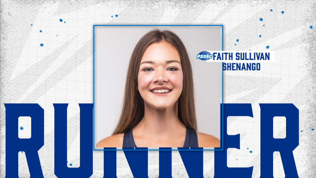 Penn State Shenango's Faith Sullivan was named the PSUAC Runner of the Week after winning her most recent race at Lebanon Valley College.