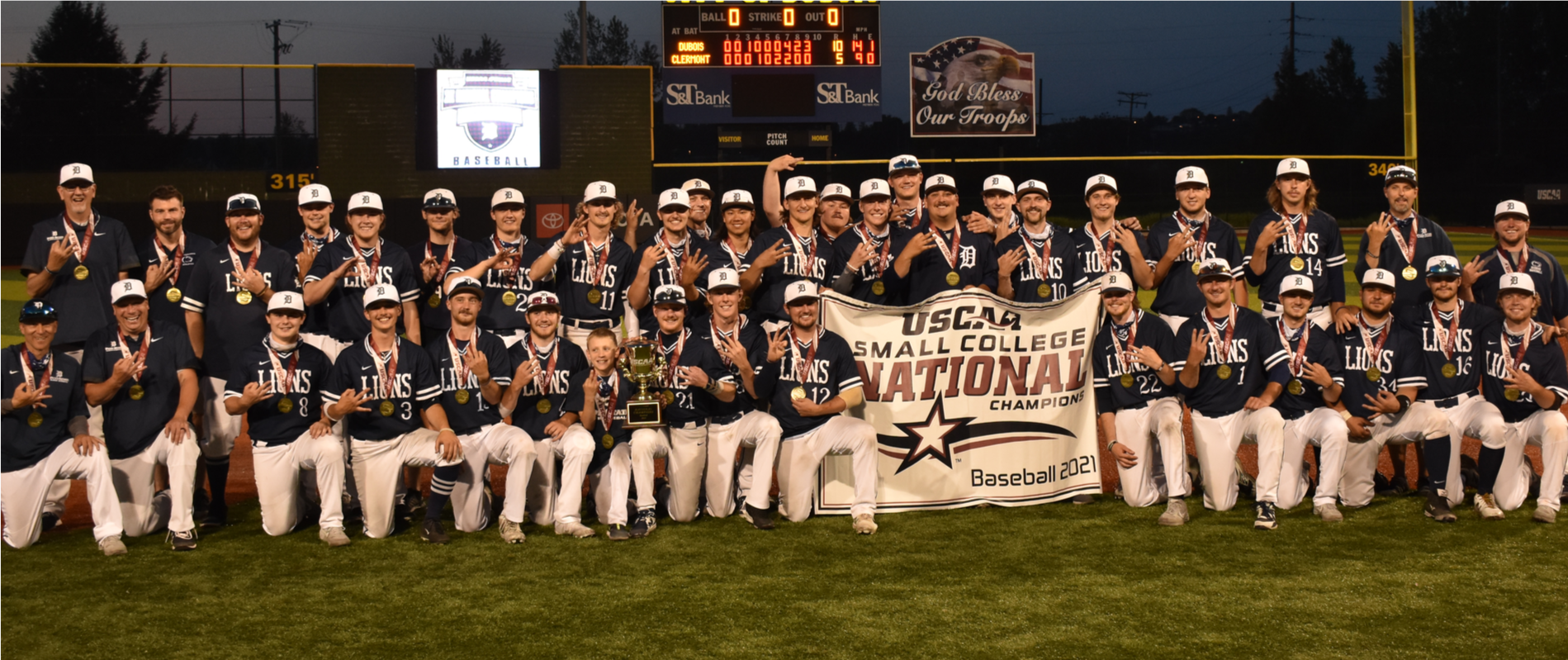 Penn State DuBois baseball won their third straight USCAA Small College World Series Championship on Thursday, May 20, 2021.