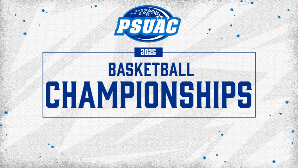 Graphic displaying the PSUAC Basketball Championships.