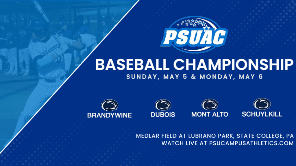 2024 PSUAC Baseball Championship preview graphic.