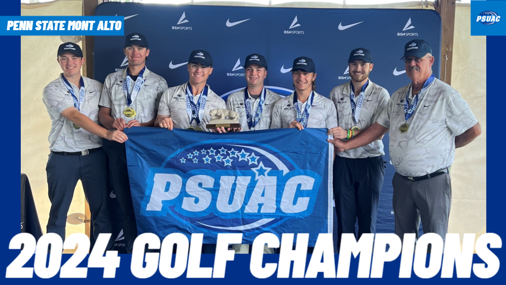 The Penn State Mont Alto golf team won the 2024 PSUAC Championship on Tuesday, October 15th at the Penn State Blue Course.