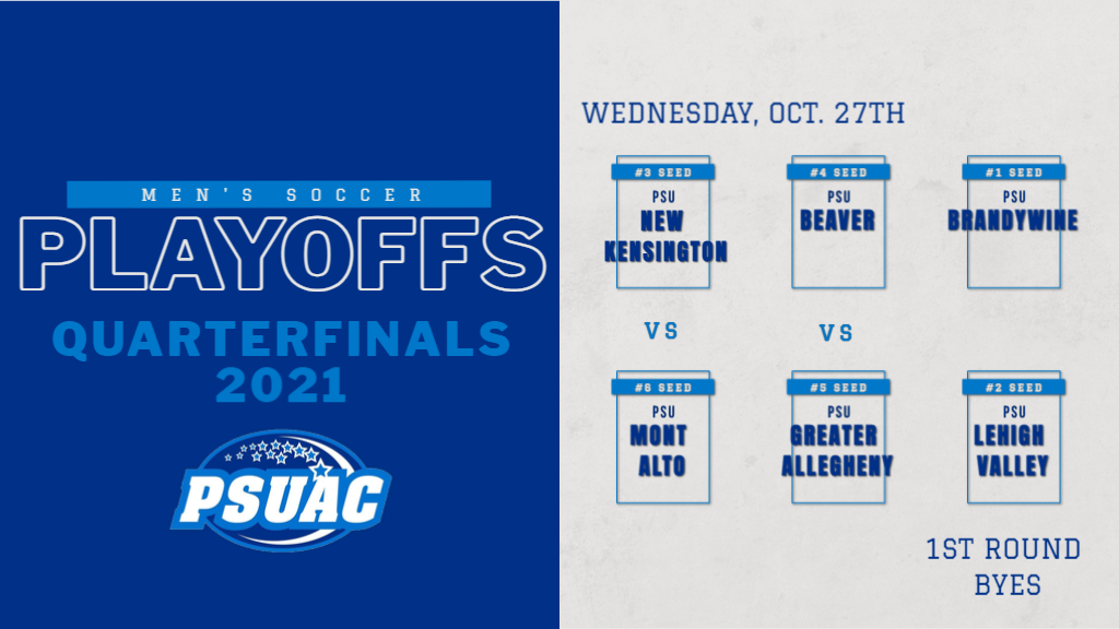 PSUAC Soccer Playoffs graphic.
